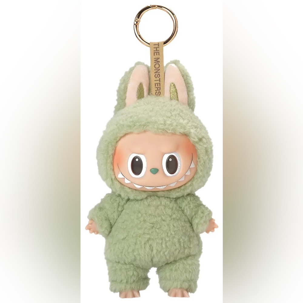 POP MART Authentic Labubu Monster Macarons Vinyl Face Exciting Green Grape